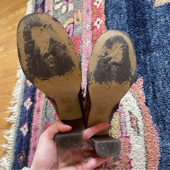 Free People Snakeskin Marietta 4” Heeled Boot Cutout - Picture 8 of 9